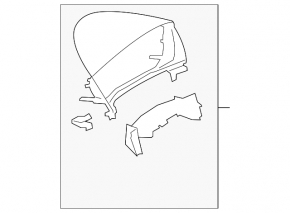 Instrument cluster cover for Mazda3 2.3 03-09