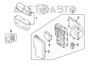 Underhood fuse box for Mazda CX-7 06-09
