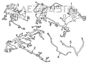 Mazda 6 14-17 underhood wiring with fuse box