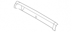 Ford Ecosport 18-22 trunk opening trim black
