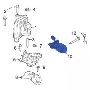 Engine mount rear Ford Ecosport 18-21 1.0T