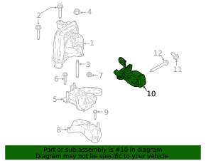 Engine mount rear Ford Ecosport 18-21 1.0T