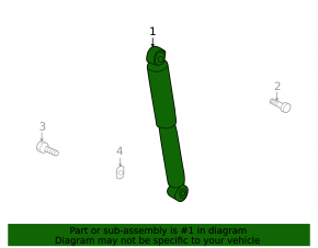Rear right shock absorber Mazda 6 09-13