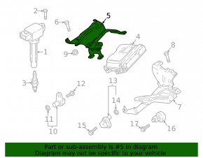 ECU upper mounting bracket Mazda CX-9 16-23