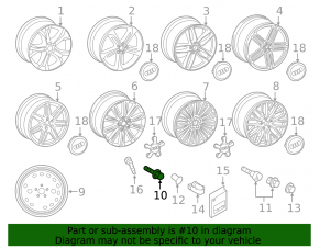 Wheel bolt d17 M14x1.5 VW Atlas 18-