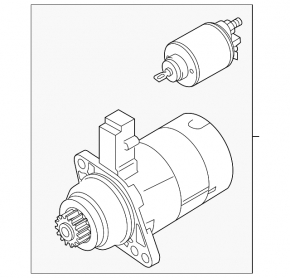 Starter VW Beetle 12-14 2.5 Automatic transmission type 2