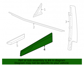 Door trim lower front left Volkswagen ID.4 21-23