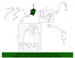 Fuel Canister Valve BMW X5 F15 16-18 Plug-in