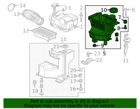 Honda Civic X FC 16-21 1.5T Air Filter Housing Assembly