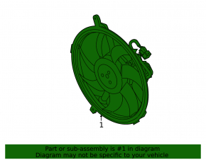 Cooling Fan Assembly Mini Cooper Countryman R60 10-16 1.6