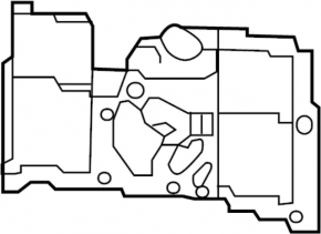 Infiniti QX30 17-19 rear bumper parking sensor mount, central FWD