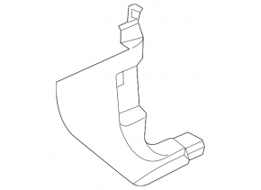 Front pillar trim lower right VW Atlas 18- black, scratch