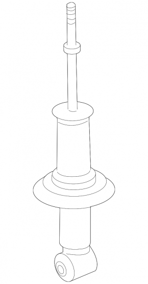 Rear left shock absorber Mitsubishi Lancer 10-17