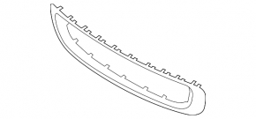 Mini Cooper R56 R58 11-15 chrome front bumper lower grille trim