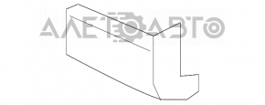Rear bumper mount, center right, Toyota Highlander 2008-2013