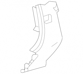 Driver's right knee pad for Toyota Venza 21-24, black