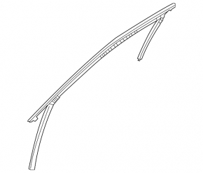 Mitsubishi Outlander 22-25 front right door glass seal