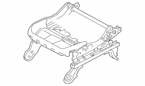Subaru Forester 19-24 SK driver's seat longitudinal adjustment motor with bracket, without frame