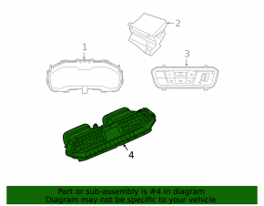 Climate control BMW X7 G07 19-22 without seat heating and ventilation