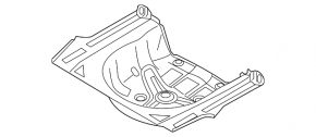 Trunk trough Hyundai Sonata 15-19