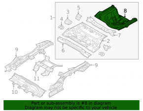 Trunk trough Hyundai Sonata 15-19