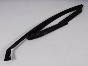 Upper front left door molding Dodge Dart 13-16 black with glass seal, scratches