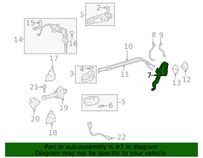Front left door lock Lexus IS200 IS300 99-03