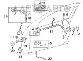 Front left door lock Lexus IS200 IS300 99-03