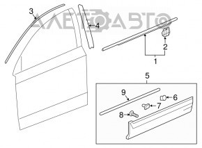Door trim side front right Honda CRV 17-22