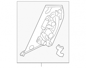 Door handle outer rear left Honda HR-V 16-22