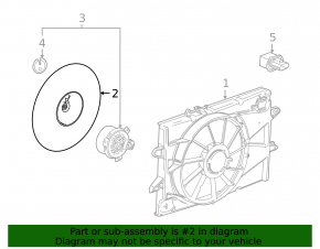 Chevrolet Equinox 10-17 2.4 Cooling Fan Impeller with Motor