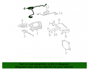 GPS NAVIGATION antenna Lexus RX300 RX330 RX350 RX400h 04-09