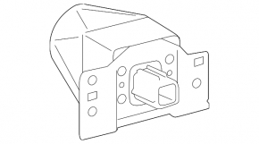 Front camera in the grille of the Lexus LX570 17-21