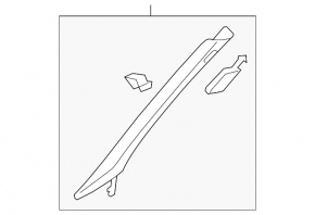 Front pillar trim upper left Audi A4 B8 13-16 rest sedan gray