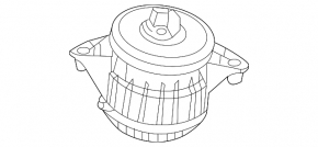 Left engine mount for Mercedes GLE 580 20-26 4.0