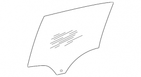 Glass door rear right Mercedes W167 GLE 350 450 20-23 tinted