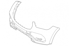 Front Bumper Bare Mercedes W167 GLE 350 450 20-23