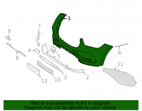 Front Bumper Bare Mercedes W167 GLE 350 450 20-23