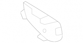 Plug towing hook rear bumper Mercedes W167 GLE 350 450 20-23