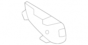 Plug towing hook rear bumper Mercedes W167 GLE 350 450 20-23