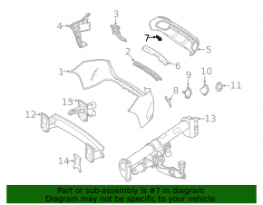 Plug towing hook rear bumper Mercedes W167 GLE 350 450 20-23