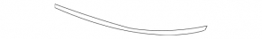 Front bumper molding left W211 E 320 07-09 chrome