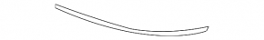 Front bumper molding left W211 E 320 07-09 chrome