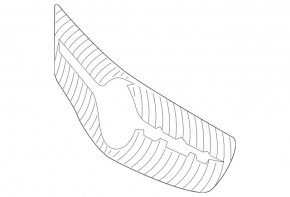 Radiator grille Mercedes CLS-class C218 15-18 AMG pkg, without chamber