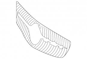 Radiator grille Mercedes CLS-class C218 15-18 AMG pkg, without chamber
