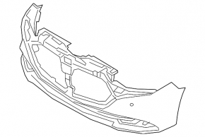 Naked front bumper for Mazda 3 19-26 4D