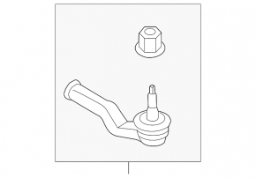 Steering tip left Lincoln MKC 15- CTR