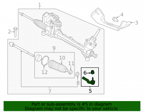 Steering tip left Lincoln MKC 15- CTR