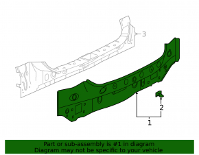 Rear Panel Infiniti QX30 17-19 2 parts