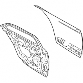 Rear left door assembly for Lincoln Continental 17-20